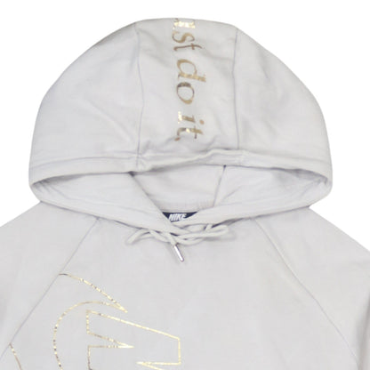 Womens UK Size XS Nike Beige Pullover Hoodie