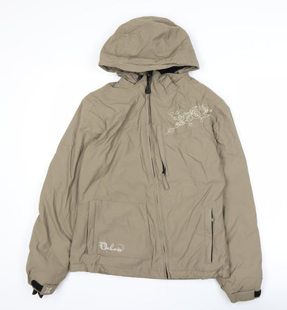 Womens UK Size 2 Oxbow Beige Windbreaker Coat