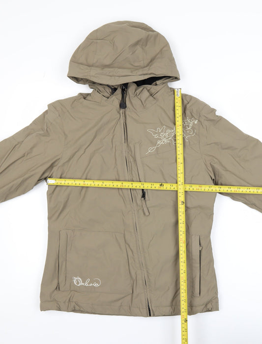 Womens UK Size 2 Oxbow Beige Windbreaker Coat