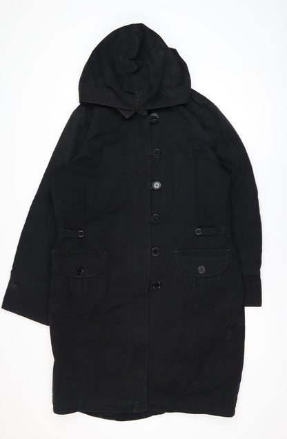 Womens UK Size 16 Rocha John Rocha Black Parka Coat