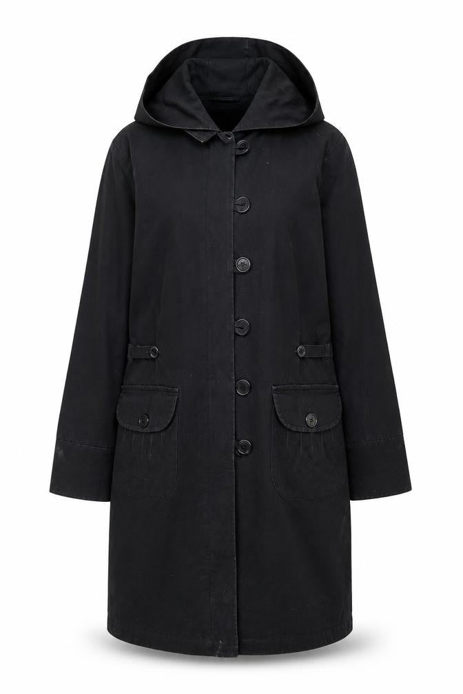 Womens UK Size 16 Rocha John Rocha Black Parka Coat