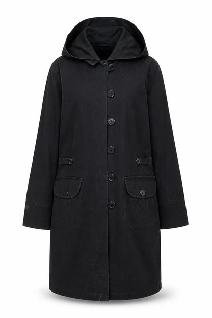 Womens UK Size 16 Rocha John Rocha Black Parka Coat