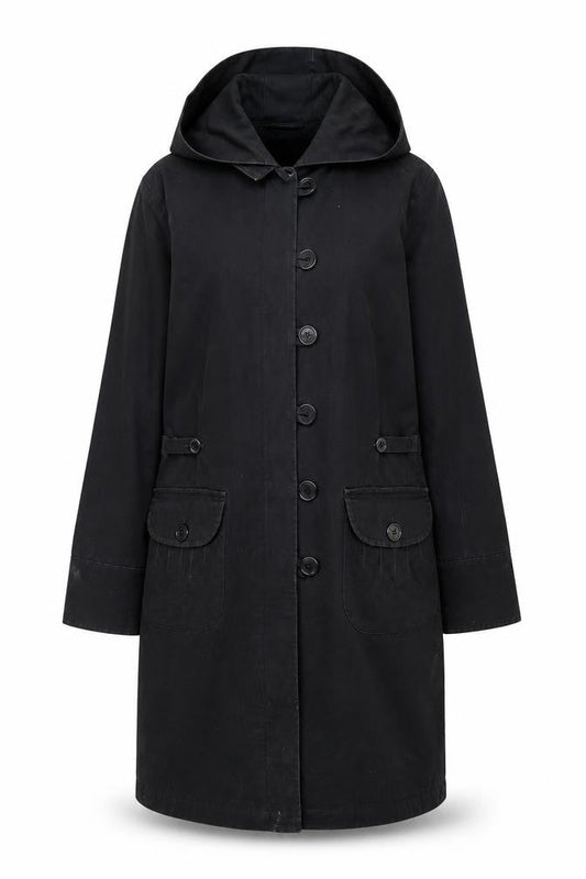 Womens UK Size 16 Rocha John Rocha Black Parka Coat