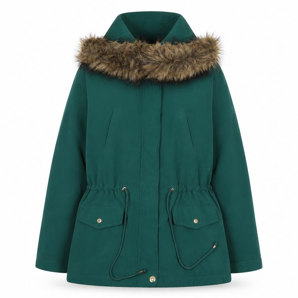 Womens UK Size 12 Primark Green Parka Coat