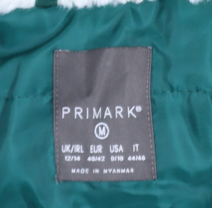 Womens UK Size 12 Primark Green Parka Coat