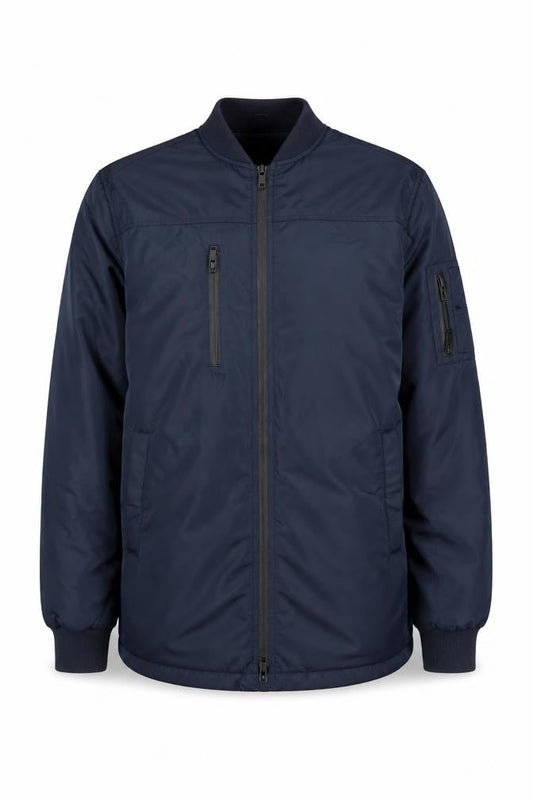 Mens UK Size M Villain Blue Bomber Jacket