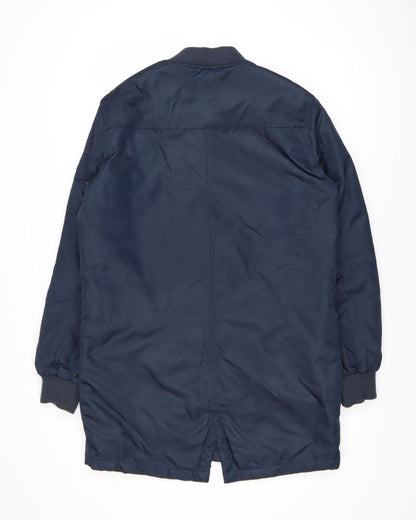 Mens UK Size M Villain Blue Bomber Jacket