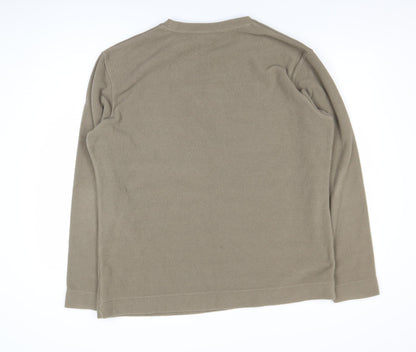 Craghoppers Men’s Brown XL Fleece Pyjama Top Long Sleeve Pullover