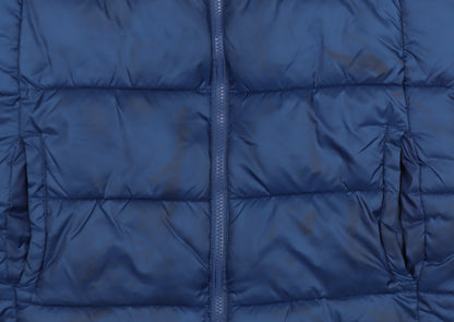Hype Boys Blue Colourblock Puffer Gilet 14 Years Polyester Zip Waistcoat