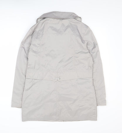 Finesse Women’s Grey Size 12 Mid-Length Zip Jacket