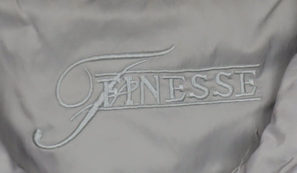 Finesse Women’s Grey Size 12 Mid-Length Zip Jacket