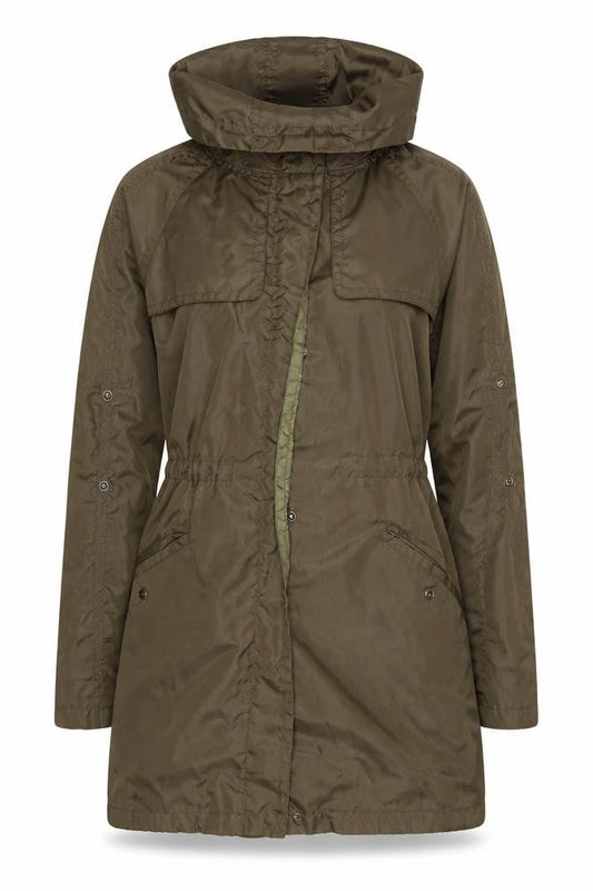 Womens UK Size 8 Topshop Green Parka Coat