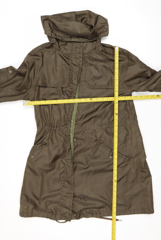 Womens UK Size 8 Topshop Green Parka Coat