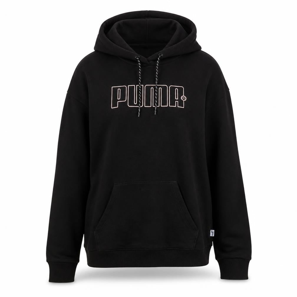 Womens UK Size M PUMA Black Pullover Hoodie
