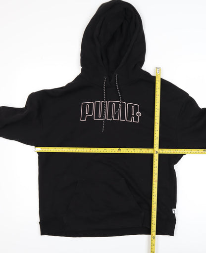 Womens UK Size M PUMA Black Pullover Hoodie