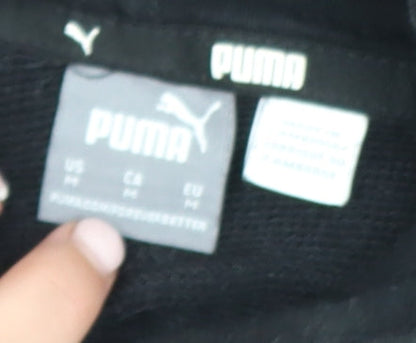 Womens UK Size M PUMA Black Pullover Hoodie