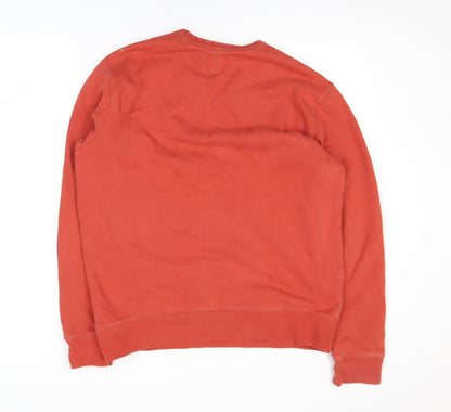 Mens UK Size M Lands' End Red Pullover Sweatshirt