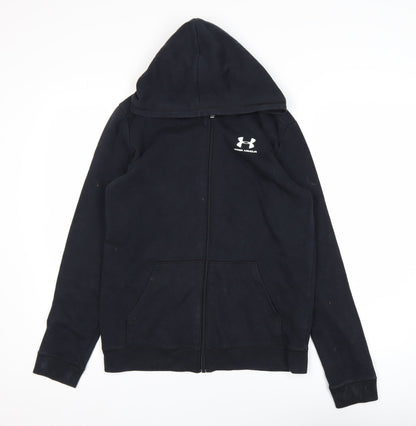 Boys UK Size XL Under armour Black Basic Jacket