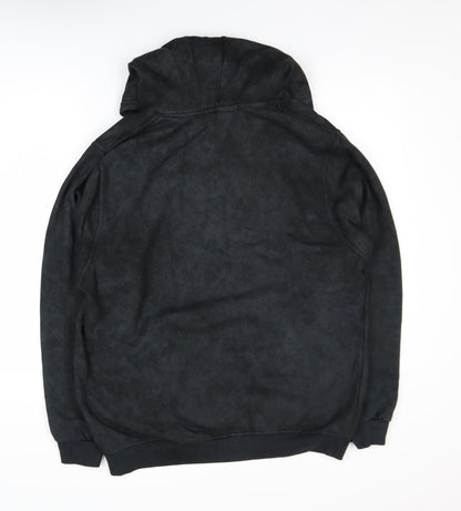 Mens UK Size S boohooMAN Black Pullover Hoodie