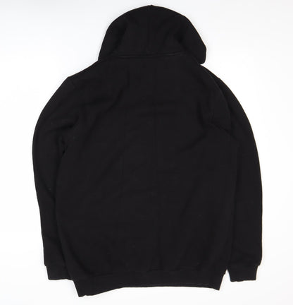 Mens UK Size S BoohooMAN Black Pullover Hoodie