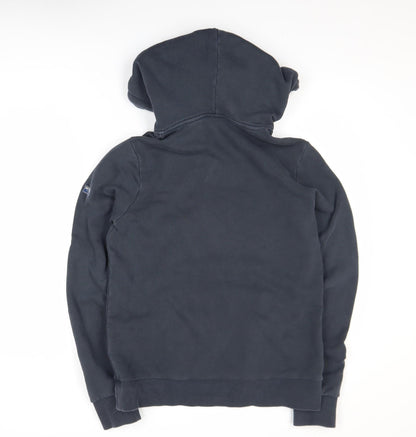 Mens UK Size M Superdry Blue Pullover Hoodie