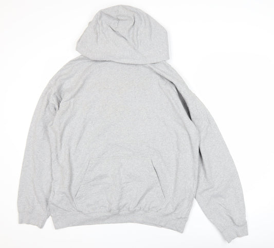 Mens UK Size S boohooMAN Grey Pullover Hoodie