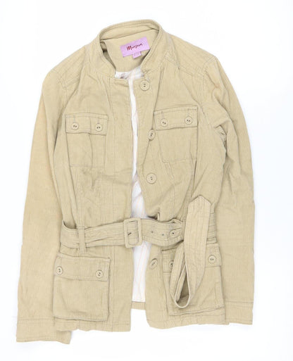 Womens UK Size 8 Monsoon Beige Military Jacket