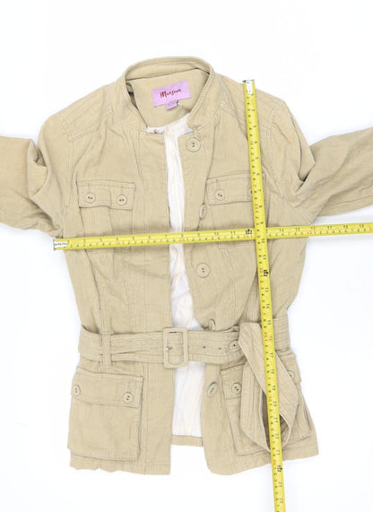 Womens UK Size 8 Monsoon Beige Military Jacket