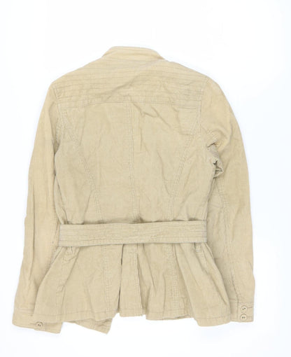 Womens UK Size 8 Monsoon Beige Military Jacket