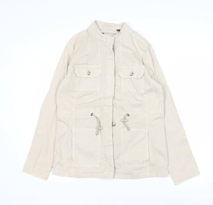 Womens UK Size 10 Capsule Beige Military Jacket