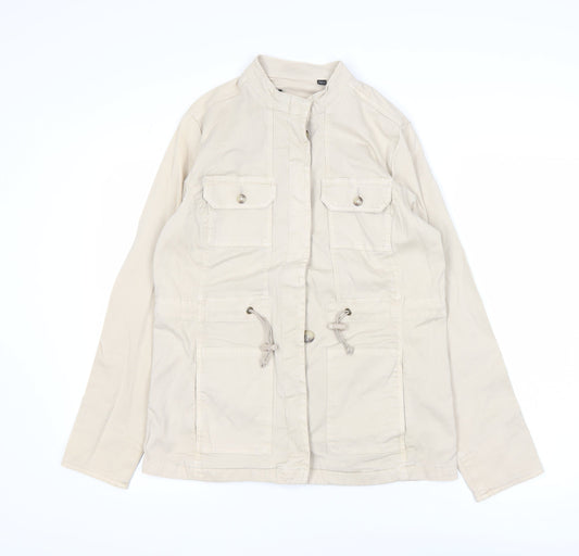 Womens UK Size 10 Capsule Beige Military Jacket