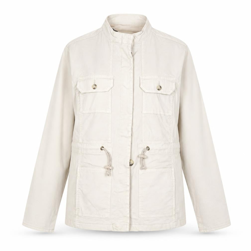 Womens UK Size 10 Capsule Beige Military Jacket