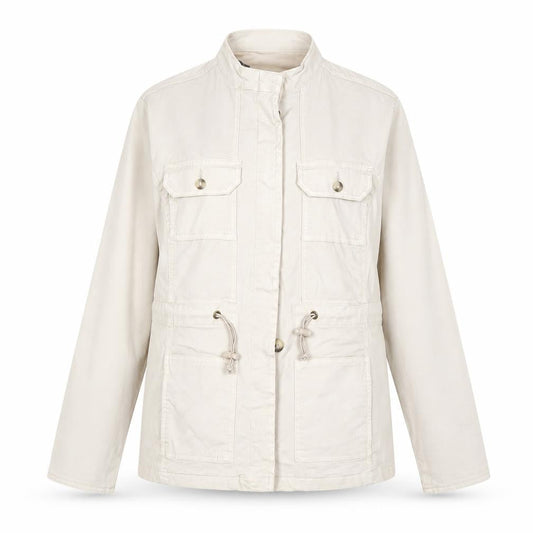 Womens UK Size 10 Capsule Beige Military Jacket