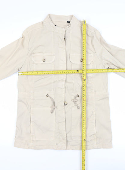 Womens UK Size 10 Capsule Beige Military Jacket