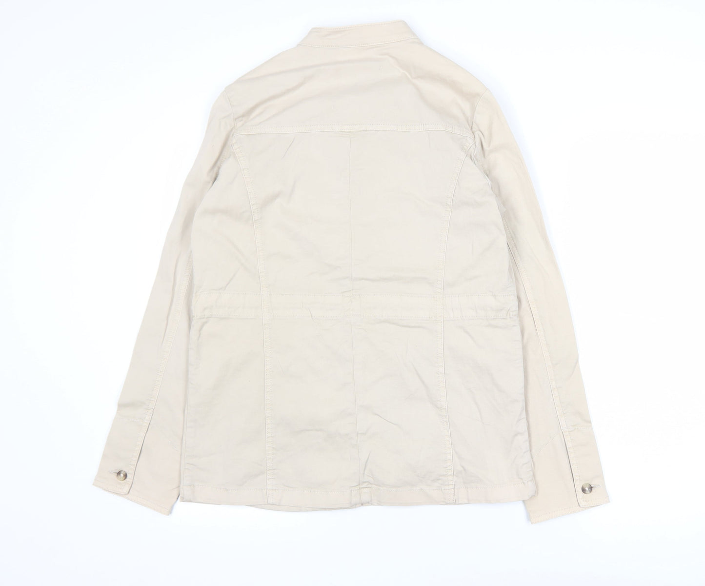 Womens UK Size 10 Capsule Beige Military Jacket