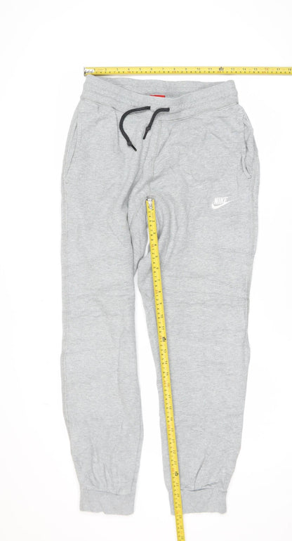 Mens UK Size S Nike Regular Fit Jogger Grey Trousers