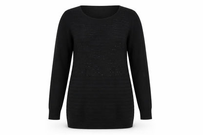 Womens UK Size L Claudia C Black Tunic Blouse