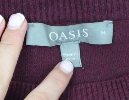 Unisex Adults UK Size M Oasis Red Pullover Jumper