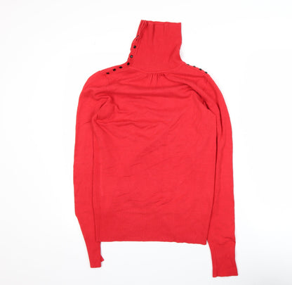 Womens UK Size 12 Lakeland Red Basic Blouse