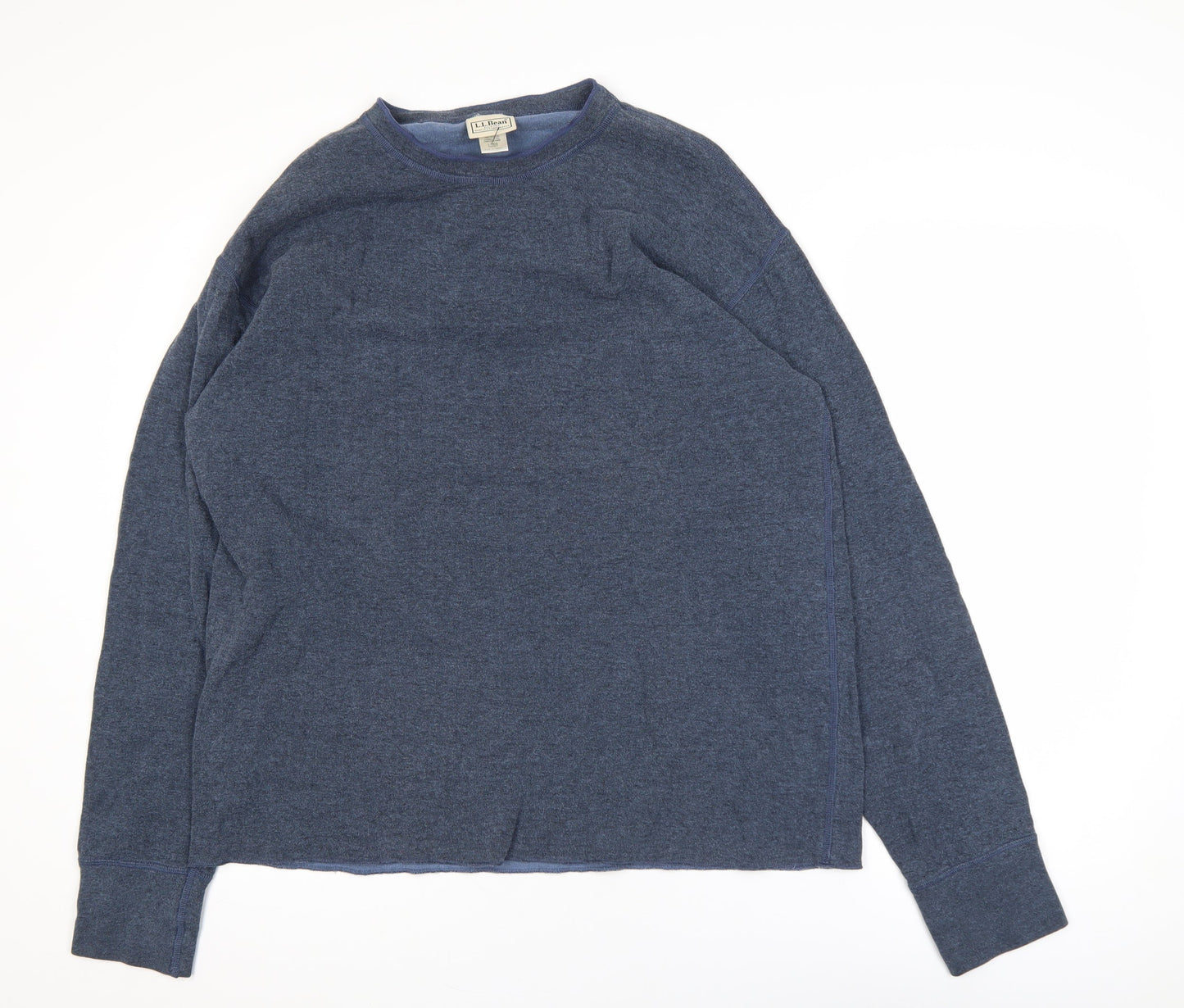 Mens UK Size L L.L. Bean Blue Pullover Sweatshirt