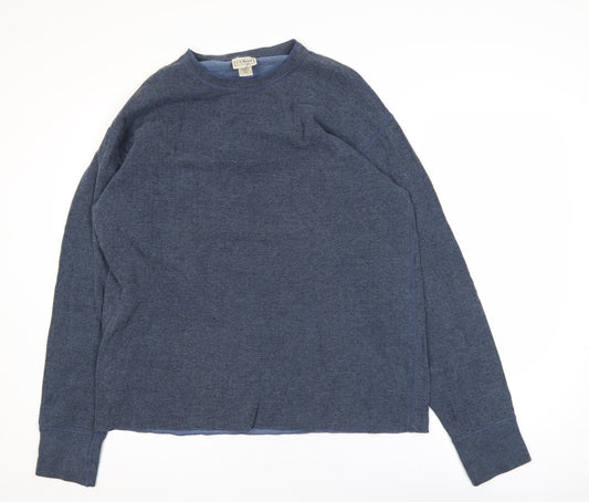 Mens UK Size L L.L. Bean Blue Pullover Sweatshirt