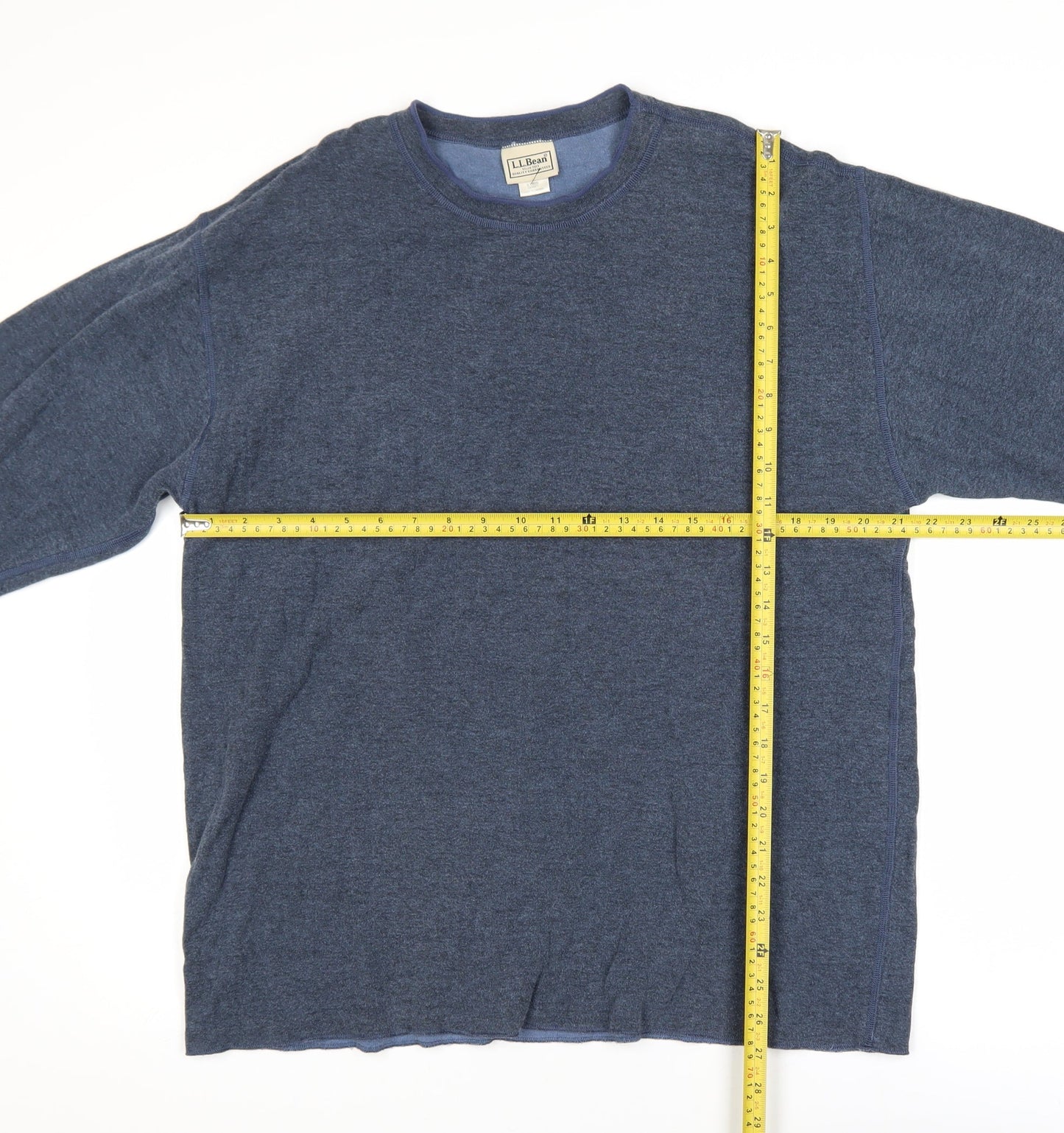 Mens UK Size L L.L. Bean Blue Pullover Sweatshirt