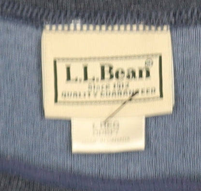 Mens UK Size L L.L. Bean Blue Pullover Sweatshirt