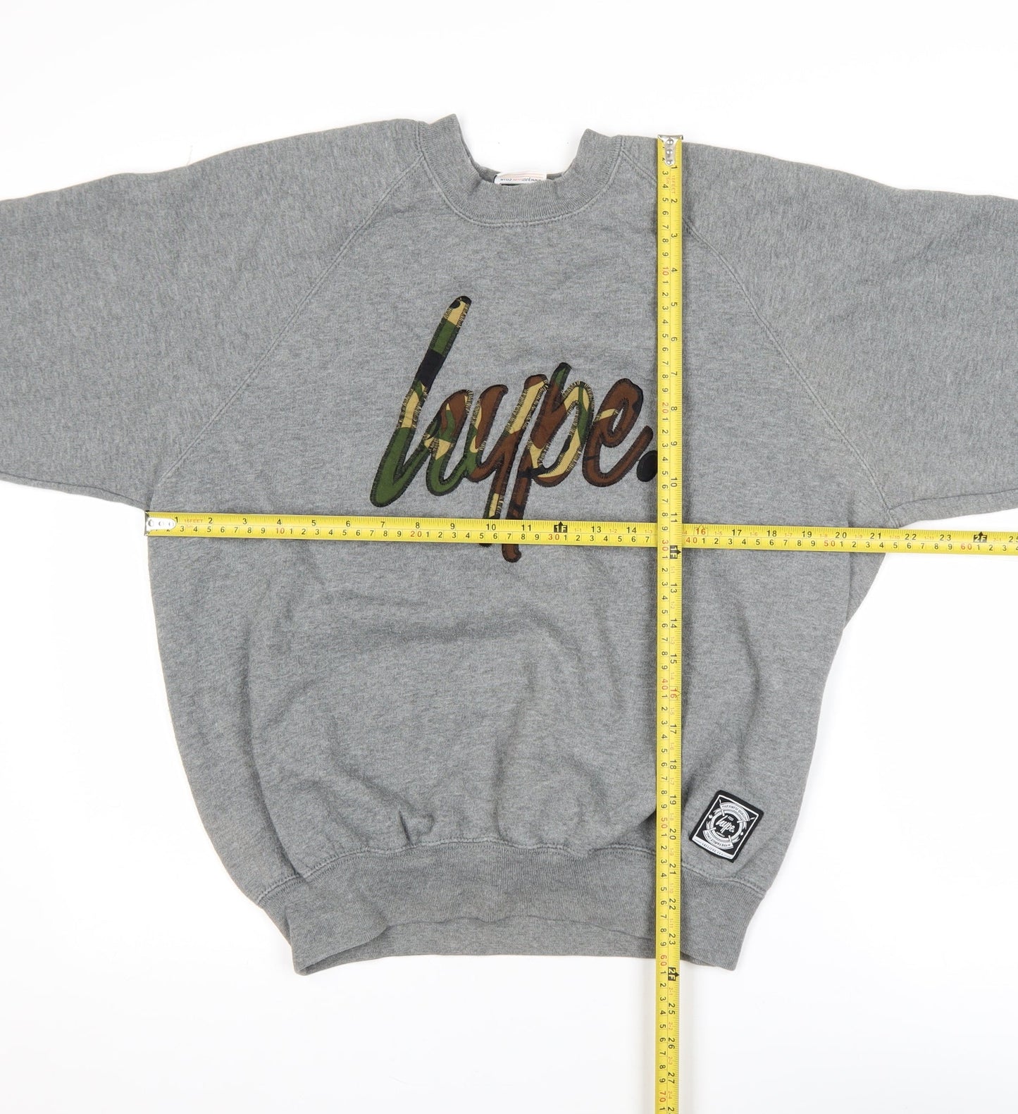 Boys UK Size L Hype Grey Pullover Sweatshirt