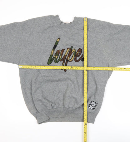 Boys UK Size L Hype Grey Pullover Sweatshirt