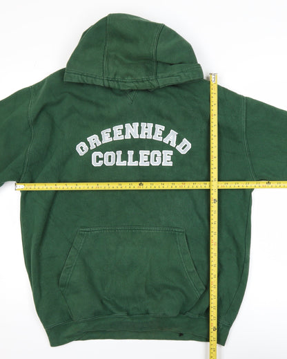 Mens UK Size L Just Hoods by AWDis Green Pullover Hoodie