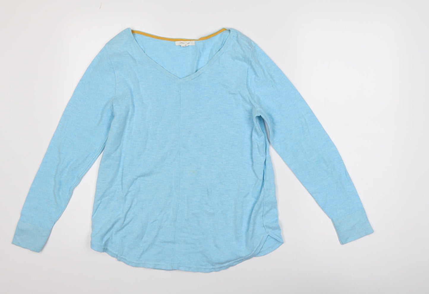 Womens UK Size 10 White Stuff Blue Jersey T-Shirt