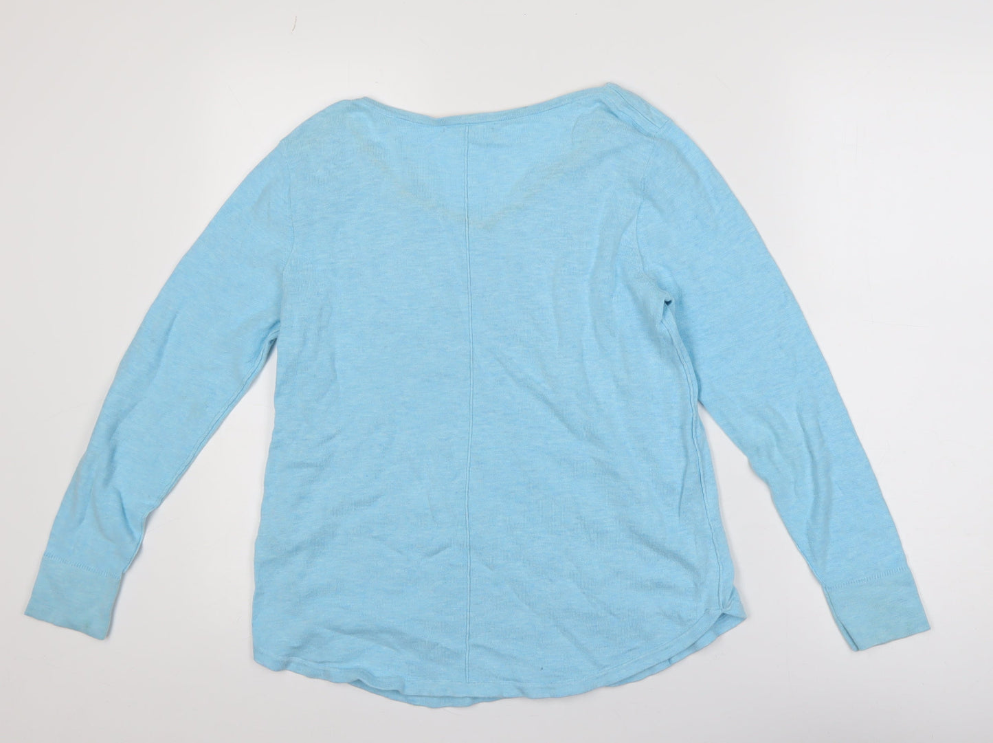 Womens UK Size 10 White Stuff Blue Jersey T-Shirt