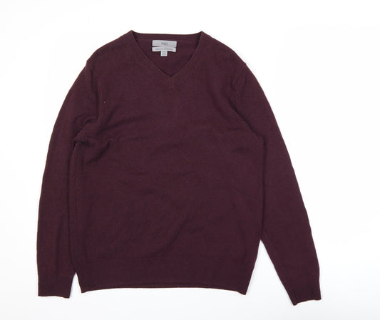 Mens UK Size M Marks and Spencer Purple Pullover Jumper