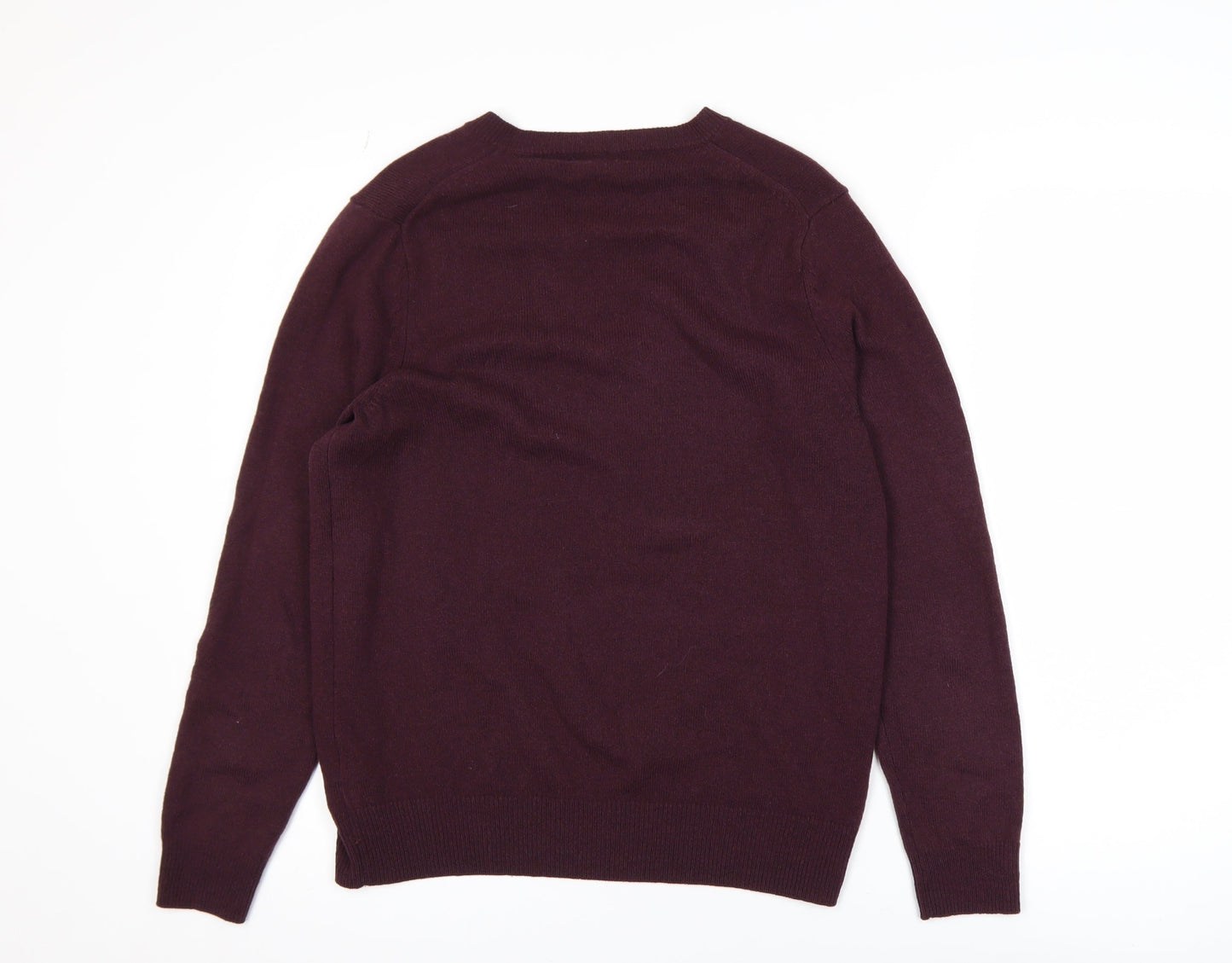 Mens UK Size M Marks and Spencer Purple Pullover Jumper